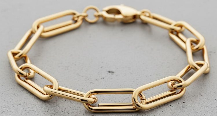 Model Gelang Emas Rantai Paper Clip Paling Diburu Wanita