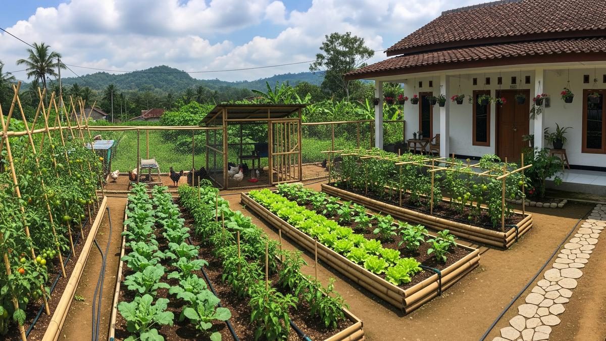 Model Kebun dan Peternakan Mini untuk Tambahan Penghasilan di Rumah