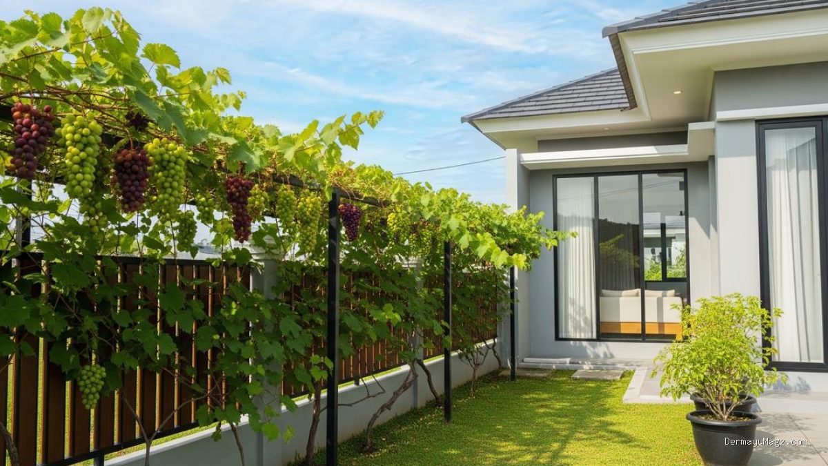 Pagar Rumah Tak Lagi Membosankan dengan 9 Ide Kebun Rambat Sederhana