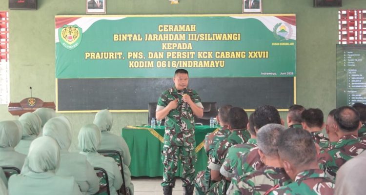 Pembinaan Mental Kodim Indramayu: Ceramah Bintaljarahdam III/Siliwangi