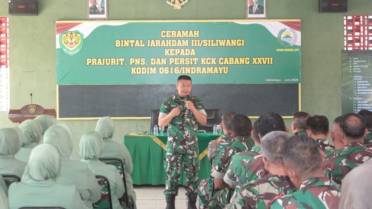 Pembinaan Mental Kodim Indramayu: Ceramah Bintaljarahdam III/Siliwangi