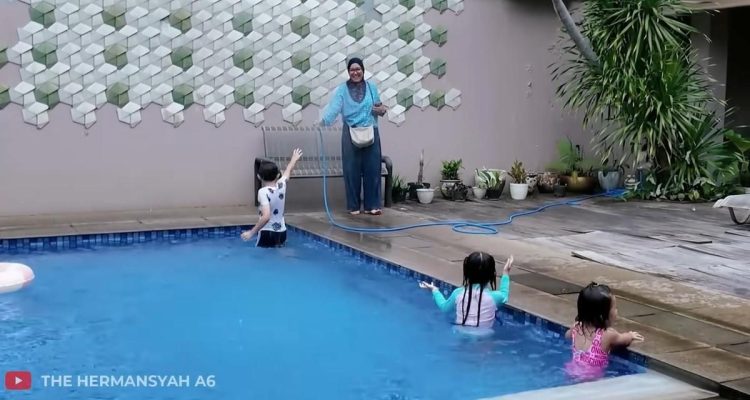 Potret Kolam Renang Rumah Anang dan Ashanty, Tempat Bermain Anak dan Cucu