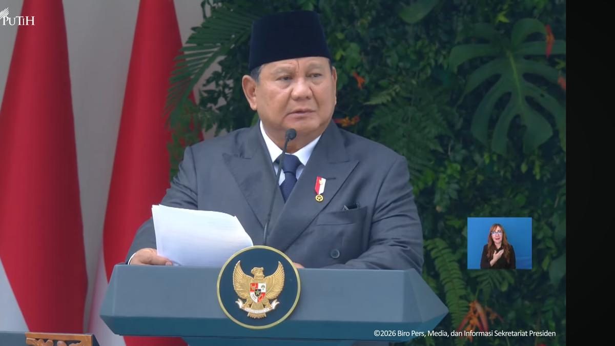 Prabowo Bicara Pemerataan Ekonomi di Hari Lahir Pancasila