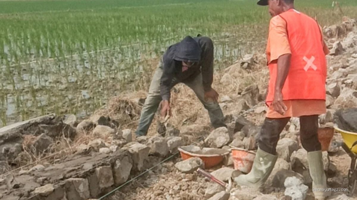 Proyek Rekonstruksi Sukamelang-Kedokan Gabus: TPT Diduga Tak Sesuai RAB