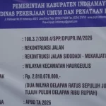 Rekonstruksi Jalan Rp2,81 Miliar Sidodadi Haurgeulis Disorot, Dugaan Penyimpangan