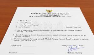 Surat Pernyataan Tanggung Jawab Mutlak Orang Tua untuk Pendaftaran SPMB 2026