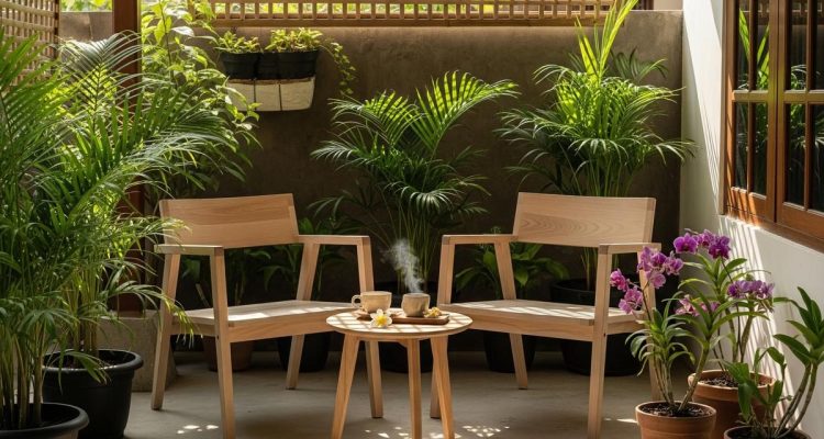 Teras Belakang Berventilasi untuk Kenyamanan Hunian
