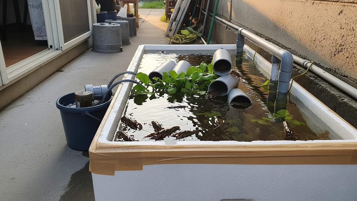 Ternak dalam Kotak Styrofoam untuk Lahan Terbatas