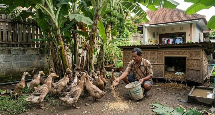 Ternak Mini di Bawah Pohon Pisang: Solusi Praktis Hemat Tempat