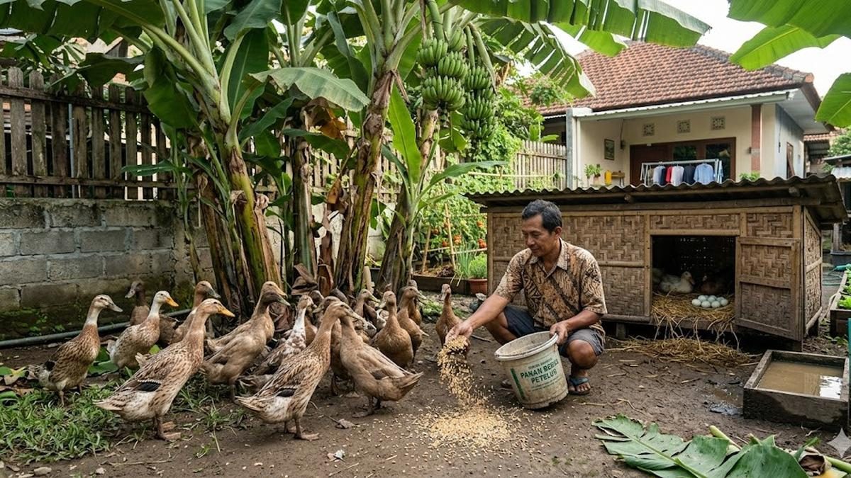 Ternak Mini di Bawah Pohon Pisang: Solusi Praktis Hemat Tempat