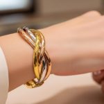 Tren Gelang Emas Tiga Warna Twist: Pilihan Gaya Kekinian