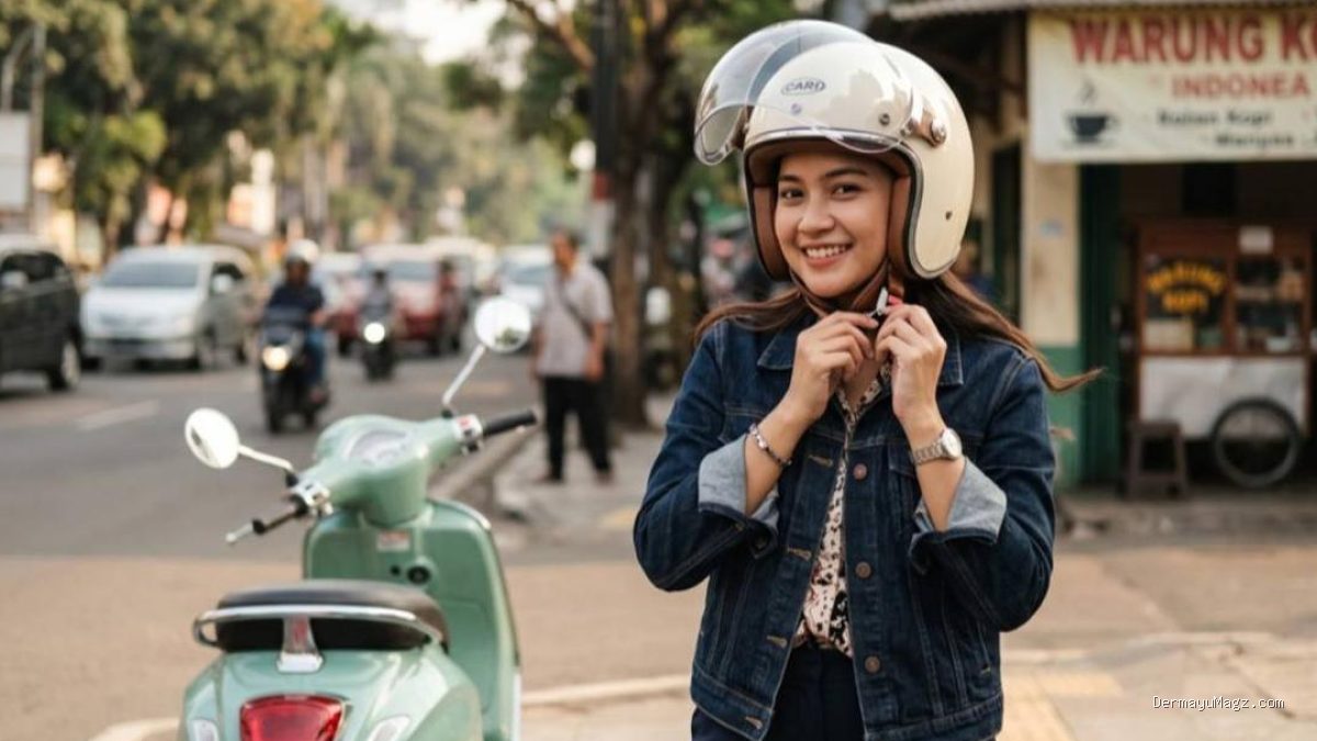 Tren Helm Retro Wanita: 8 Pilihan Berkendara Nyaman