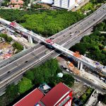 Uji Coba Lintasan LRT Jakarta Fase 1B Velodrome-Manggarai