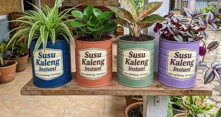 10 Ide Kreatif Mengubah Kaleng Bekas Jadi Pot Tanaman Hias yang Mudah Dirawat