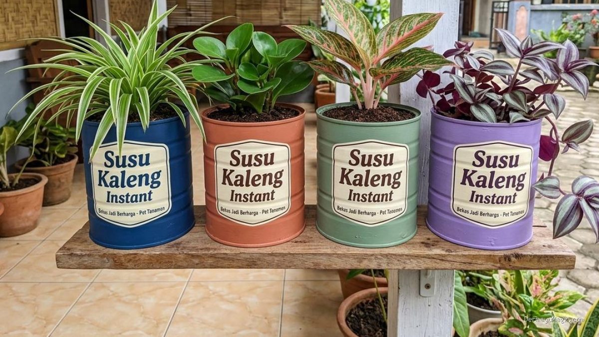 10 Ide Kreatif Mengubah Kaleng Bekas Jadi Pot Tanaman Hias yang Mudah Dirawat