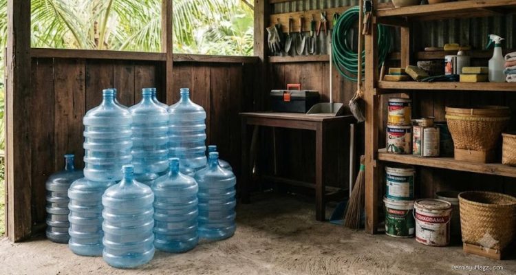 6 Ide Kreatif Sulap Galon Bekas Jadi Wadah Serbaguna Hemat Ruang