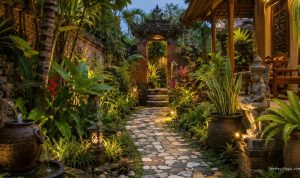 6 Ide Taman Ala Bali dari Barang Bekas, Sulap Halaman Jadi Estetik