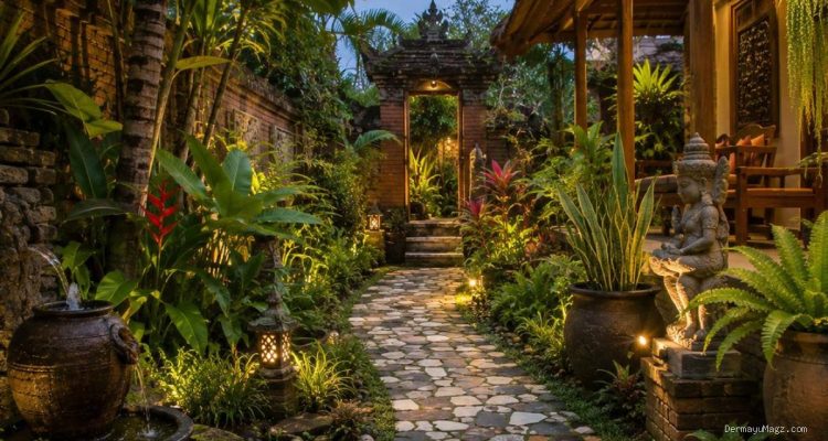 6 Ide Taman Ala Bali dari Barang Bekas, Sulap Halaman Jadi Estetik