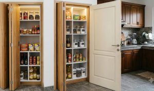 6 Inspirasi Pantry Mini di Balik Pintu Dapur, Solusi Cerdas Memaksimalkan Ruang