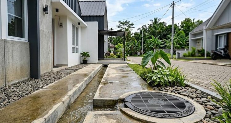 6 Model Saluran Air Samping Rumah untuk Mencegah Genangan