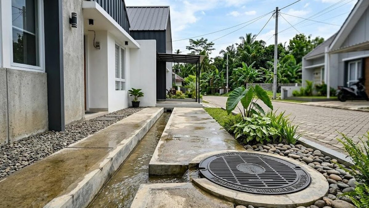 6 Model Saluran Air Samping Rumah untuk Mencegah Genangan