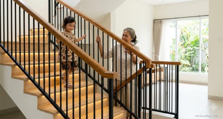 7 Ide Railing Tangga yang Aman untuk Anak dan Lansia Tanpa Mengabaikan Estetika