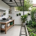 7 Inspirasi Dapur Terbuka di Halaman Belakang Rumah Subsidi yang Fungsional dan Estetik