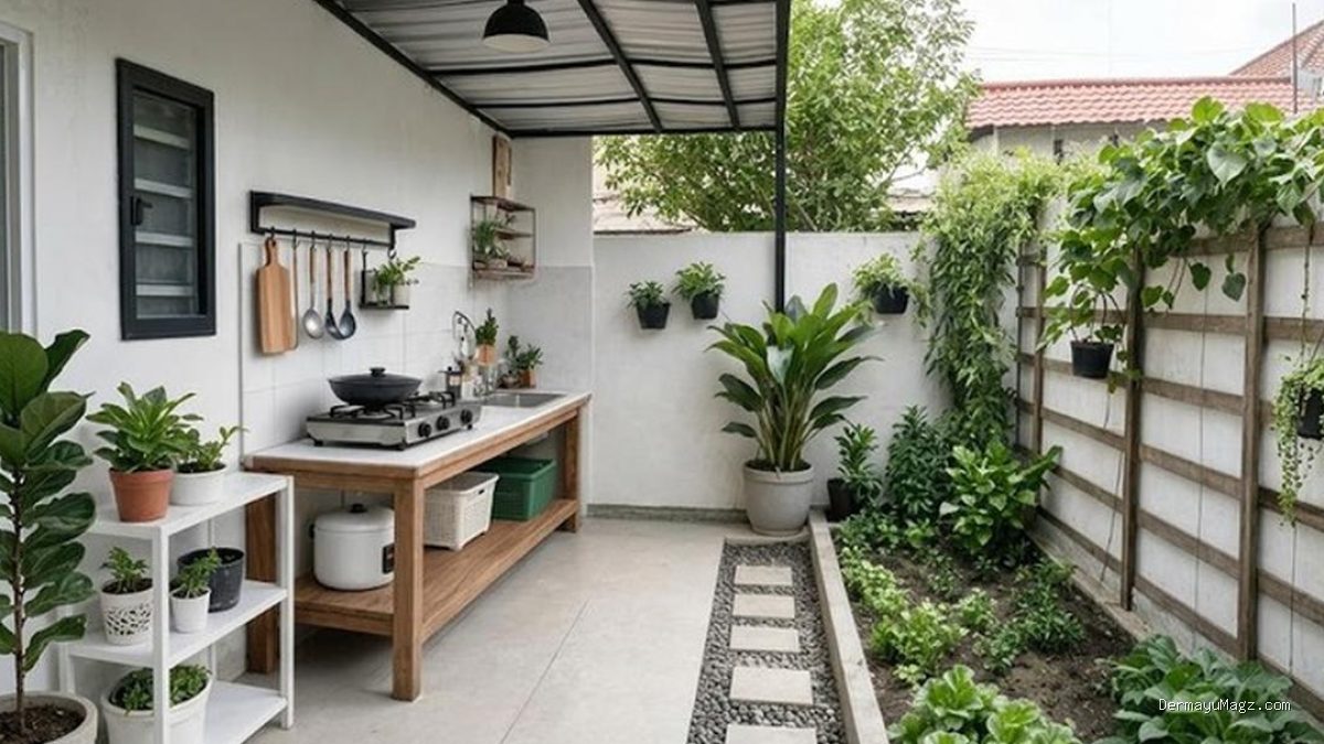 7 Inspirasi Dapur Terbuka di Halaman Belakang Rumah Subsidi yang Fungsional dan Estetik