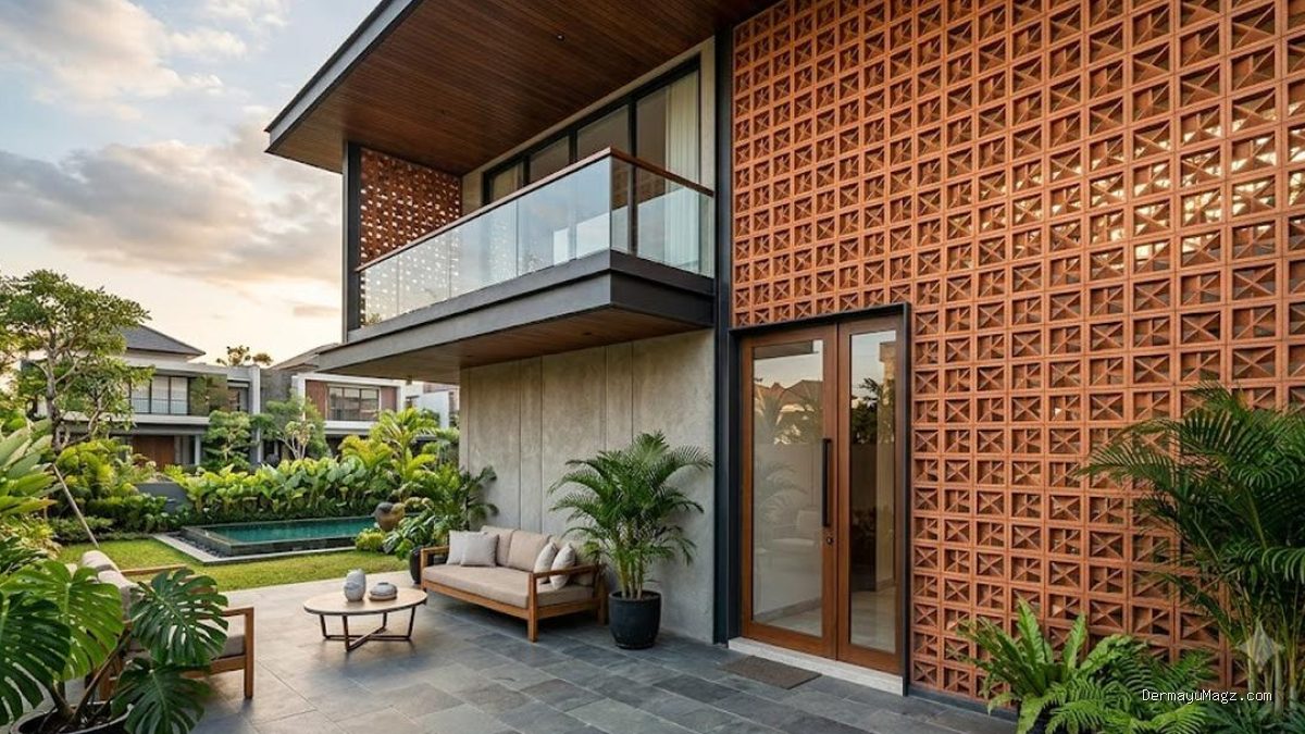 7 Inspirasi Desain Teras Roster Full Plafon untuk Tampilan Rumah yang Mewah