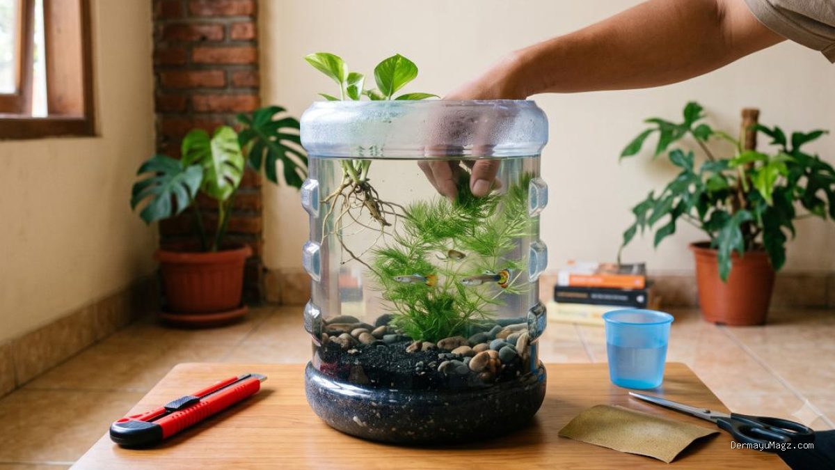 7 Langkah Membuat Kolam Mini dari Galon Bekas Tanpa Aerator agar Air Jernih dan Ikan Sehat