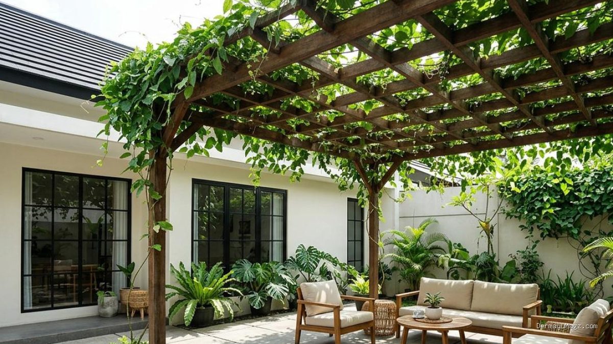 8 Desain Halaman Rumah Tanpa Lahan Terbuka yang Tetap Sejuk, Ideal untuk Teras Minimalis