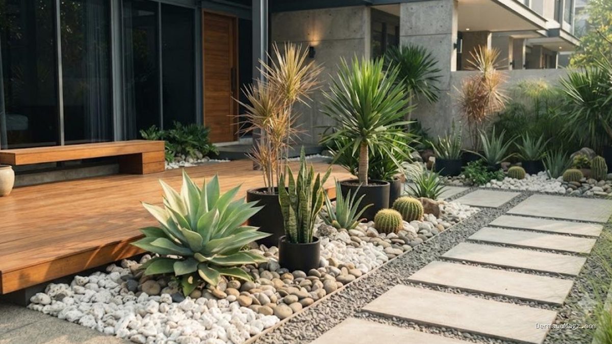 8 Inspirasi Desain Taman Kering yang Estetik dan Minim Perawatan