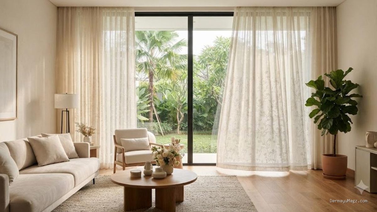 8 Inspirasi Gorden Tipis untuk Menjaga Privasi Sekaligus Mempercantik Interior Rumah