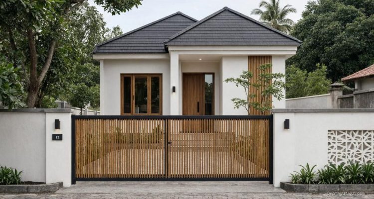 8 Inspirasi Model Gerbang Rumah Minimalis Bergaya Modern untuk Hunian Desa