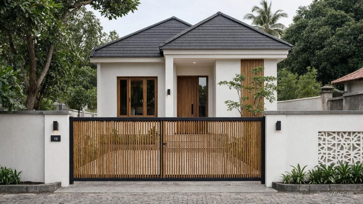 8 Inspirasi Model Gerbang Rumah Minimalis Bergaya Modern untuk Hunian Desa