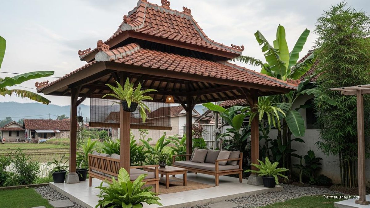 8 Inspirasi Ruang Santai Bergaya Pendopo Minimalis, Tetap Sejuk Tanpa AC