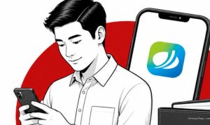 Infografis Pencairan JMO via Ponsel