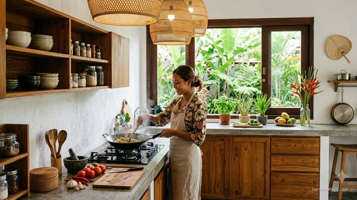 Inspirasi Dapur Minimalis Tropis untuk Suasana Segar
