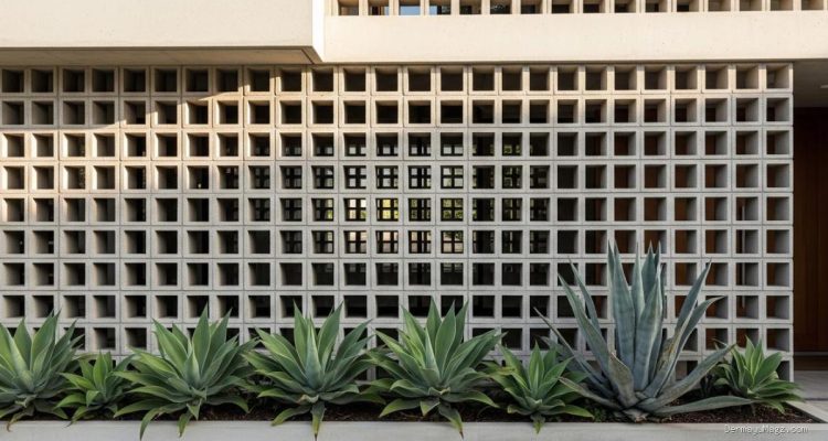 Inspirasi Roster Beton dan Agave untuk Fasad Rumah Modern yang Praktis
