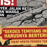 Jalan Retak di Temiyang Indramayu Dikeluhkan, Sekdes: Harusnya Berterima Kasih