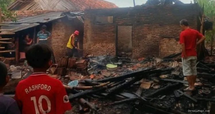 Kebakaran Rumah di Haurgeulis Indramayu, Terdengar Suara Kayu