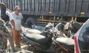 Kecelakaan di Pantura Sukra Indramayu: Belasan Motor Jadi Korban