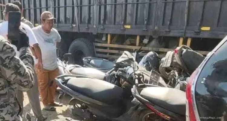 Kecelakaan di Pantura Sukra Indramayu: Belasan Motor Jadi Korban