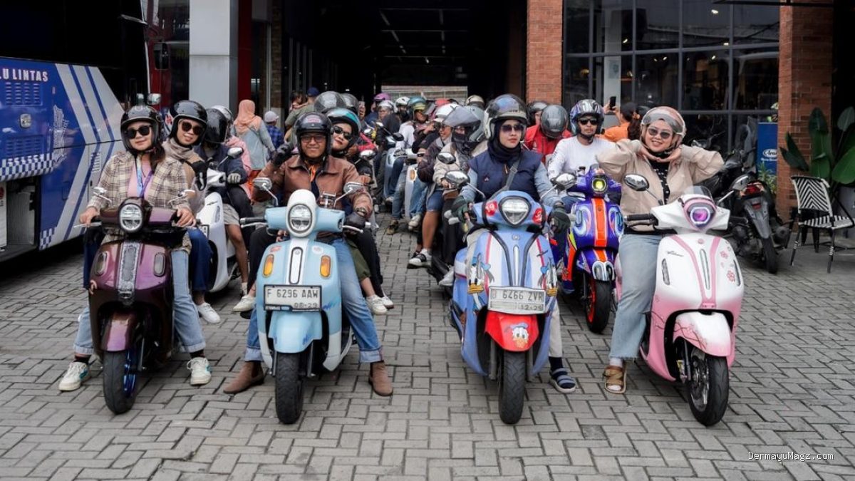 Keseruan Ratusan Pengguna Yamaha Classy Nikmati Senja di Bogor
