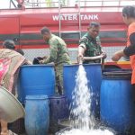 Kodim Indramayu dan BPBD Salurkan 10 Ribu Liter Air Bersih di Krangkeng