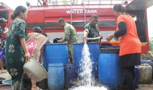 Kodim Indramayu dan BPBD Salurkan 10 Ribu Liter Air Bersih di Krangkeng