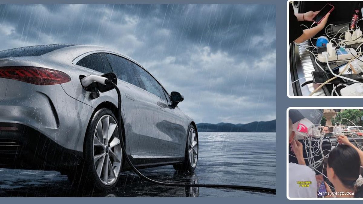 Mobil Listrik Jadi Penyelamat Saat Banjir Melanda China