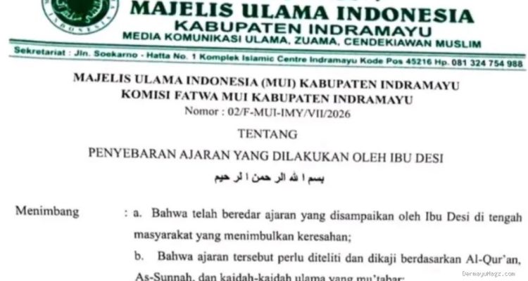 MUI Indramayu Nyatakan Ajaran Islam 4S Menyimpang, Segera Ditindak