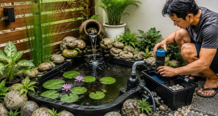 Panduan Membuat Kolam Mini agar Air Tetap Jernih dengan 8 Langkah Mudah