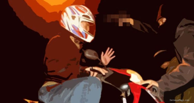 Pengendara Motor di Koja Dibacok Begal Bersenjata Gancu